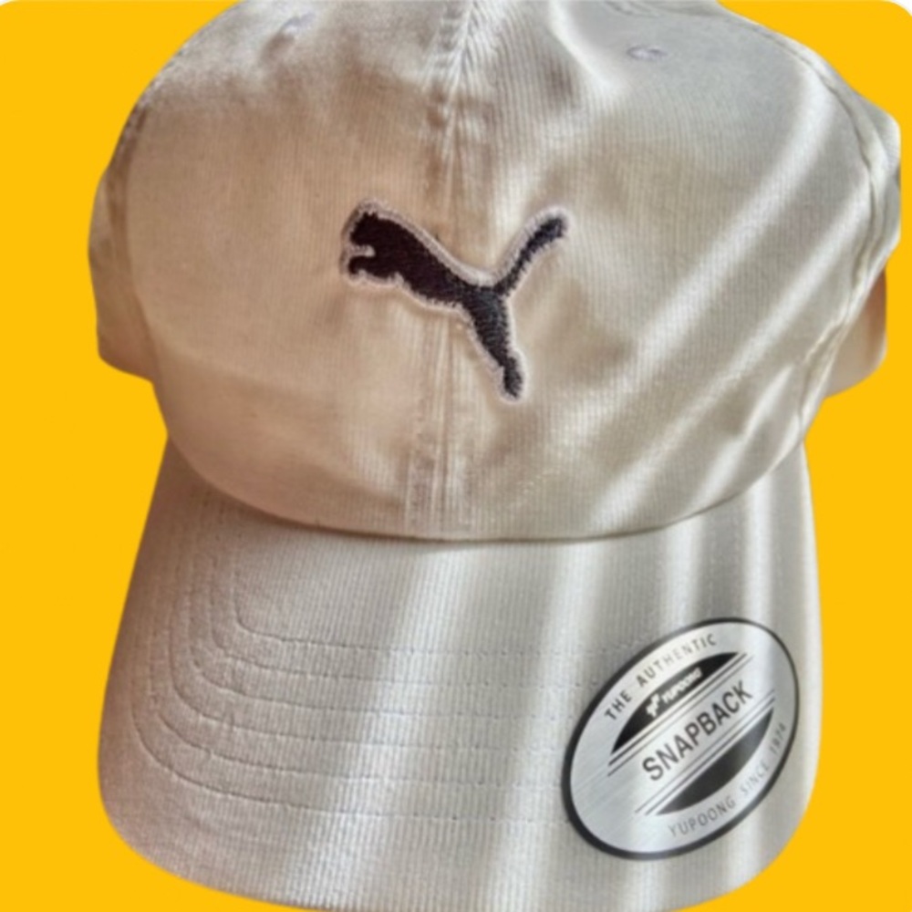 Puma White corduroy universal NWT Cap OS